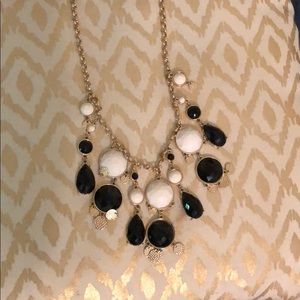 Black and white bubble necklace